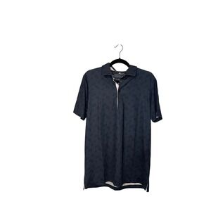 Boston Scott Golf Mens Polo Shirt Size Small‎ Paisley Print UPF Moisture Wicking